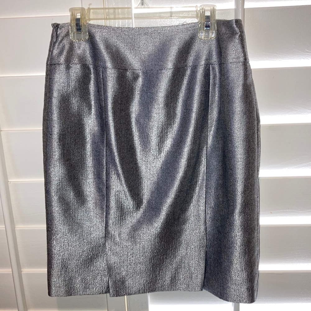 Metallic Tahari pencil skirt